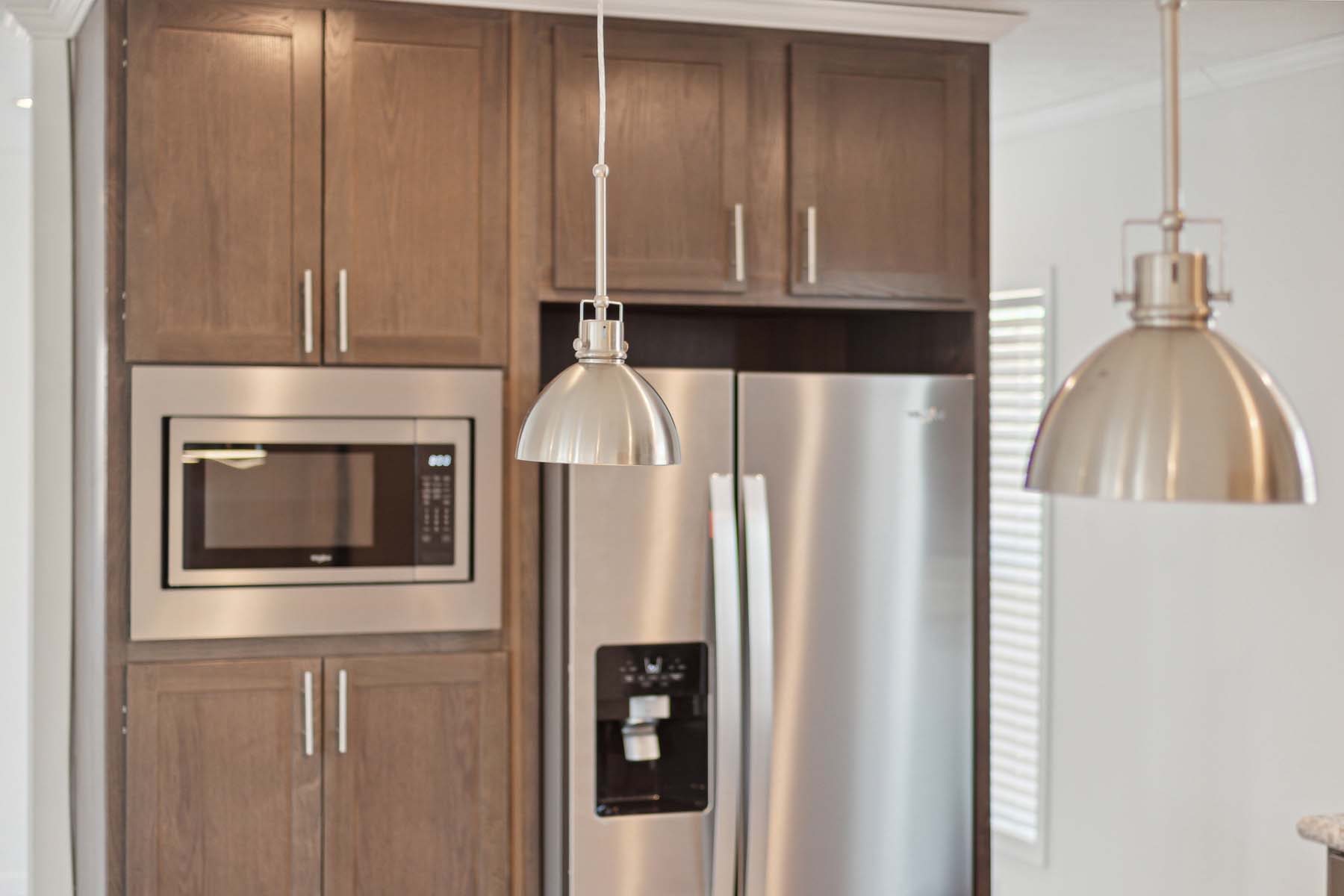 Nickel Pendant In Kitchen