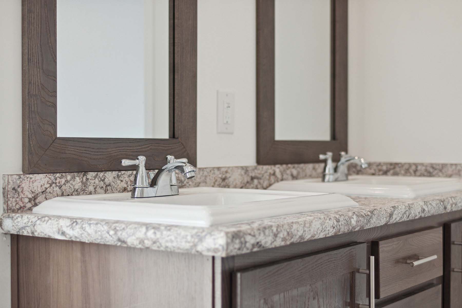 Rectangle Lav Dual Lever Faucet